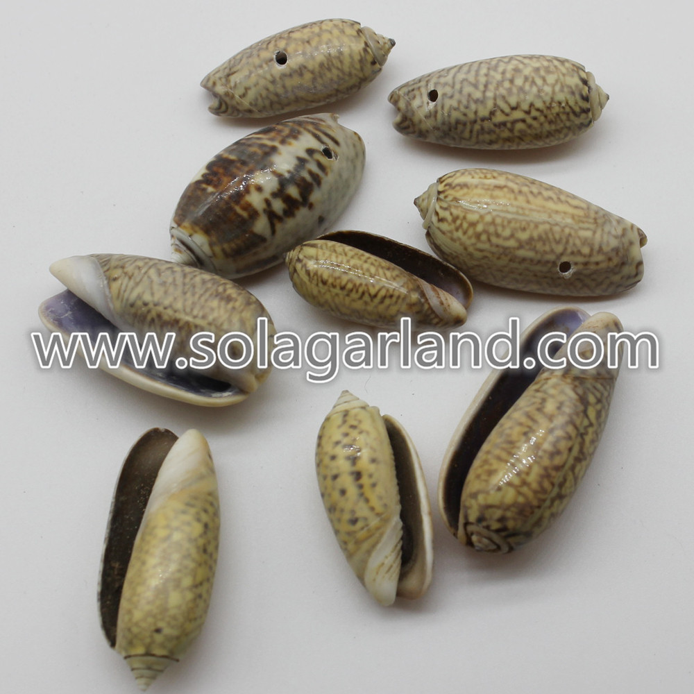 12-15 مللي متر الطبيعية Cowrie Sea Shell Beads Jewellery Craft