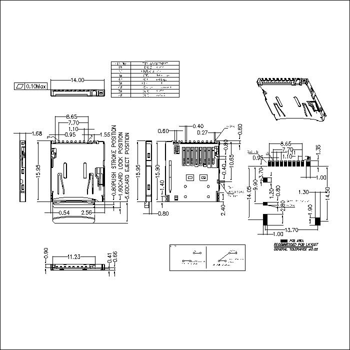 TSIM series 1.68mm height connectorATK-TSIM168A006