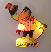 Parrot led Flashing Magnetic Badge