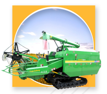 rice harvester with low vibration and low noise