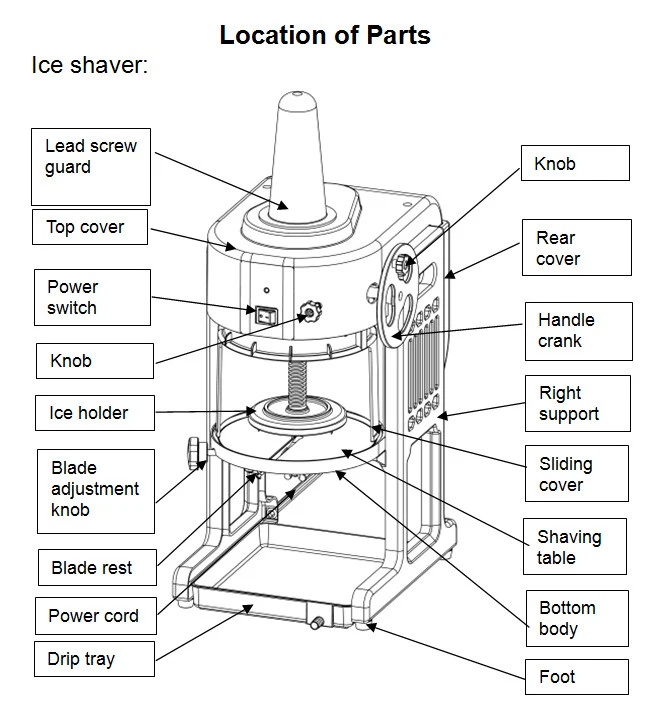 Electric Ice Crusher Commercial Ice Maker Machine