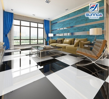Sunnda pure color tiles,polished porcelain tiles,super white nano porcelanato tiles
