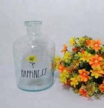 custom modern colored bubble recycled tall glass vases