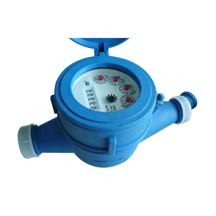 Nylon plastic multi-jet dry-dial type water meter