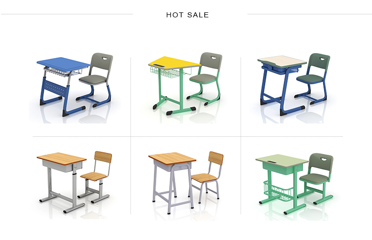 Guangzhou MiGe office funiture student orange school chairs modern classroom desks