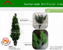 Manufacture high quality cypress tree/ custom made artificial christmas cedar tree decoration