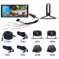 10.36 inch 4 channel vehicle monitor system support 2.5D touch/MP5/Bluetooth/FM/mobile phone interconnection/voice control