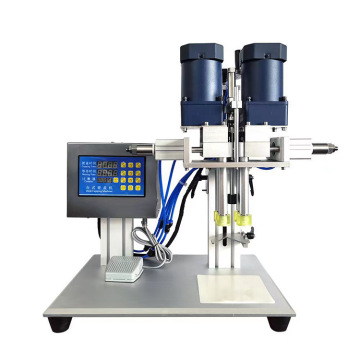 Pneumatic Cosmetic Capping Machine: Small Desktop Manual Pump Head Twist Off Capper