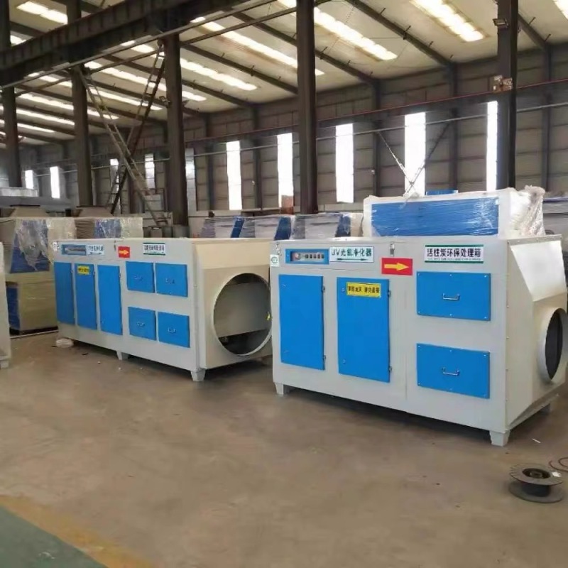 Compact VOC Removal Device Combining UV and Carbon