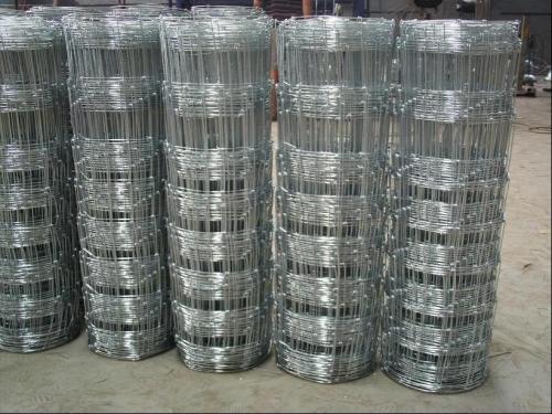 Field Fence Silver Steel Woven Wire