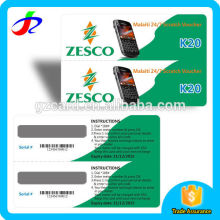 Chinese manufactory free sample multi-pin paper scratch off card printing