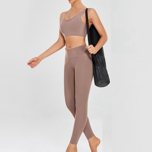 Leggings and Padded Sports Top Bra Activewear