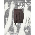 Shorts de cargaison de lin en coton à taille moyenne élastique pour femmes