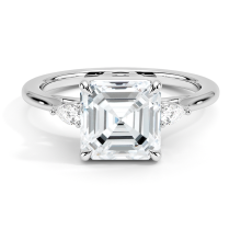 Asscher Cut E VVS2 Lab Diamond Ring
