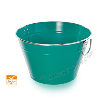 Ice Bucket with handle Blue