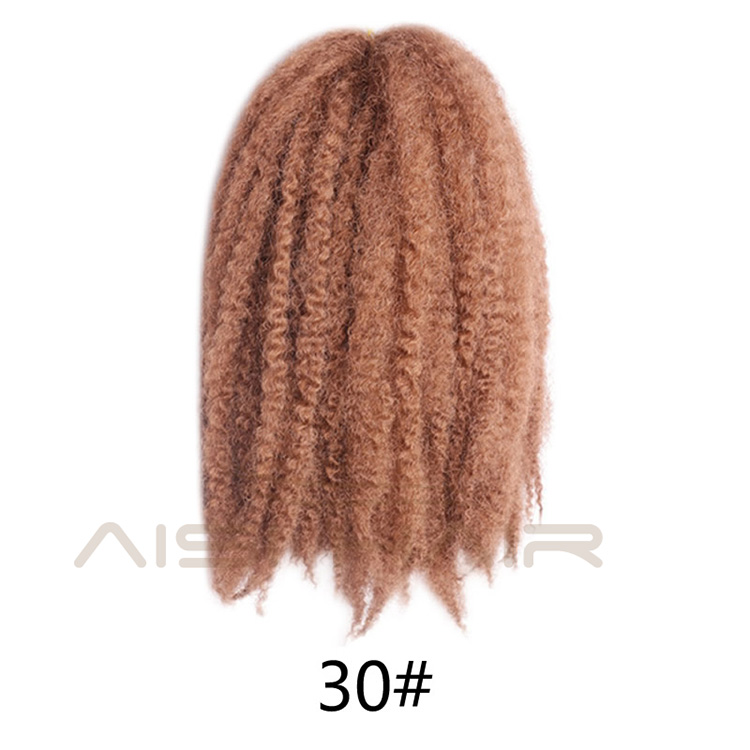 Aisi Hair Synthetic Marley Crochet Braids Hair Soft Afro Kinky Crochet Braids Hair Extensions for Black Women