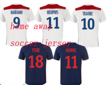 18 19 Maillot de foot Olympique soccer jersey Lyon
