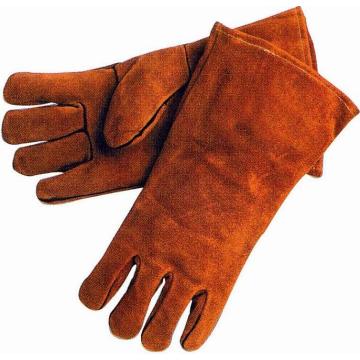 Guantes de seguridad de soldadura de cuero