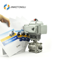 JKTLEB008 electrically actuated three piece motorised ball valve