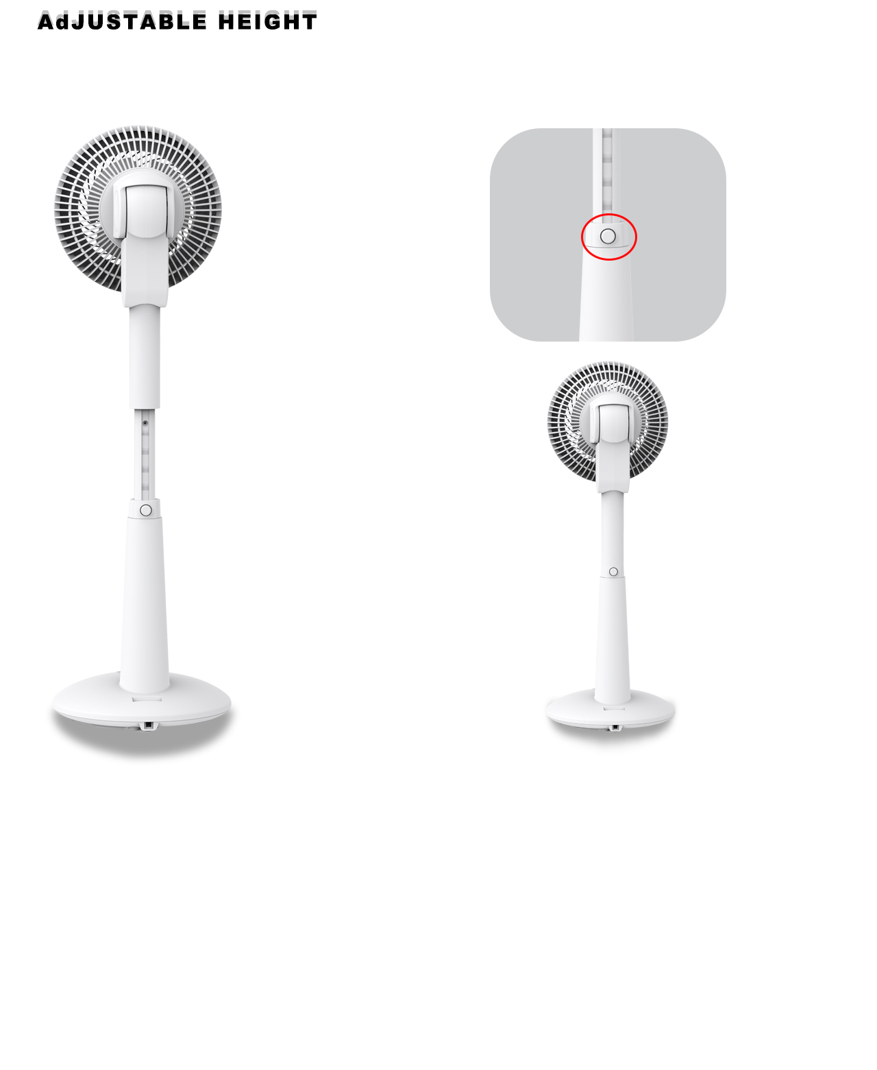 HTJ-F186 Circulator Fan adjustable height HTJ-F186 Circulator Fan adjustable height