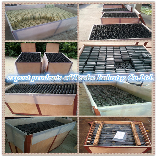Oilfield rubber material tubing centralizer