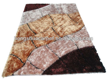 Polyester floor rugs