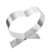 Adjustable Stainless Steel Mousse Cake Mold Pastry Ring (6-12 Inch)