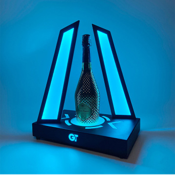 Glowing Champagne Bottle Presenter for VIP Nightclub Service