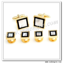 MOP and Onyx Stone Tuxedo Studs,Cufflinks and Studs Set