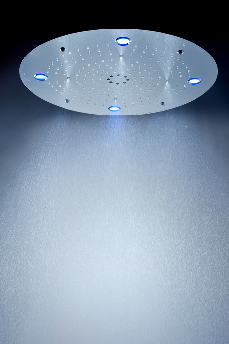 Top spray LED shower system