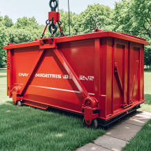 Carbon Steel Industrial Garbage Bins for Recycling and Waste Disposal