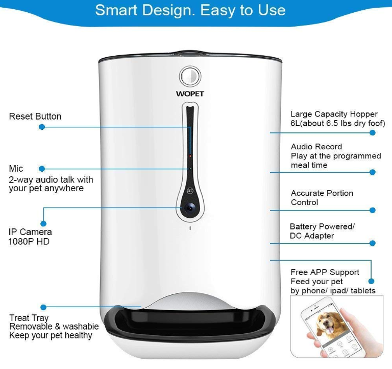 Wi-Fi Enabled Smart Pet Feeder