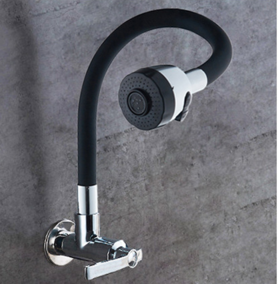 Maggie: Wall mounted kitchen faucet tap cold water only factory wholesale flexible hose kitchen faucet tap