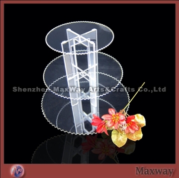 Clear 3 Tiers Acrylic Cupcake Stand Rack