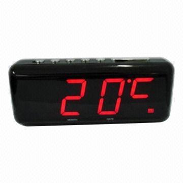 LED temperature conversion clock