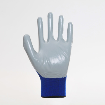 Nylon Liner Nitrile Coated Safety Work Glove