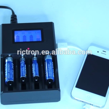 universal battery charger with micro usb output