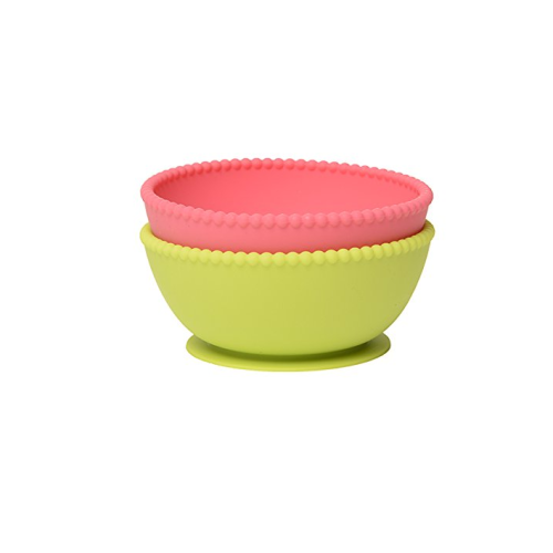 100% BPA Percuma Suction Silicone Bowls