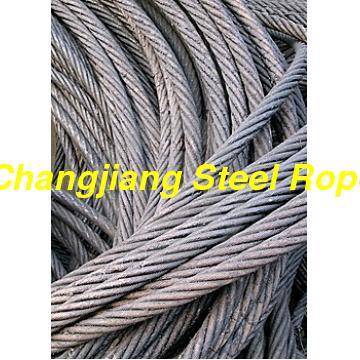 Ungalvanized and Galvnized Steel Wire Rope  6X12+7FC