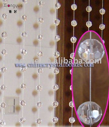 Crystal glass beaded curtain for home decoration and hotel decoration