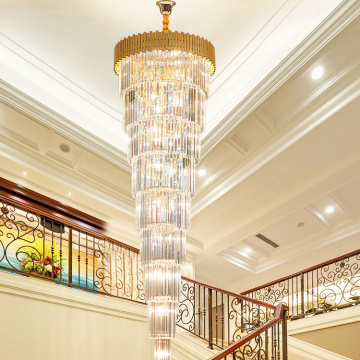 Customized hall crystal project chandelier lamp