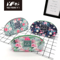 Popular simple color embroidery partysu pu pencil case