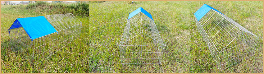 gallinero plegable galvanizado galvanized folding chicken coop