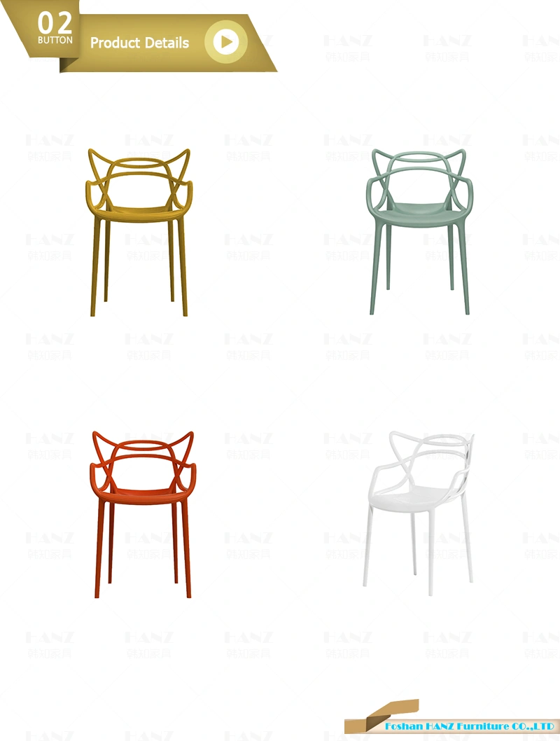 Modern Desing PP Plastic Waiting Dining Restaurant Chair