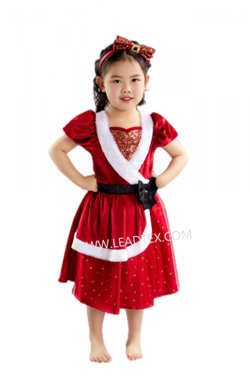 Christmas girls santa costumes