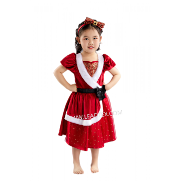 Christmas girls santa costumes