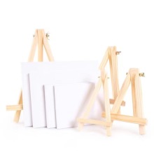 Wooden Triangle Easel for Mini Desktop Digital Oil Paintings