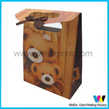 Colorful Punch Hole Handle Paper Gfit Bag