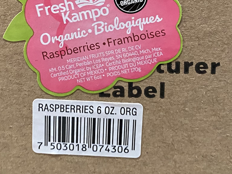 Etiqueta impermeável da etiqueta para o alimento