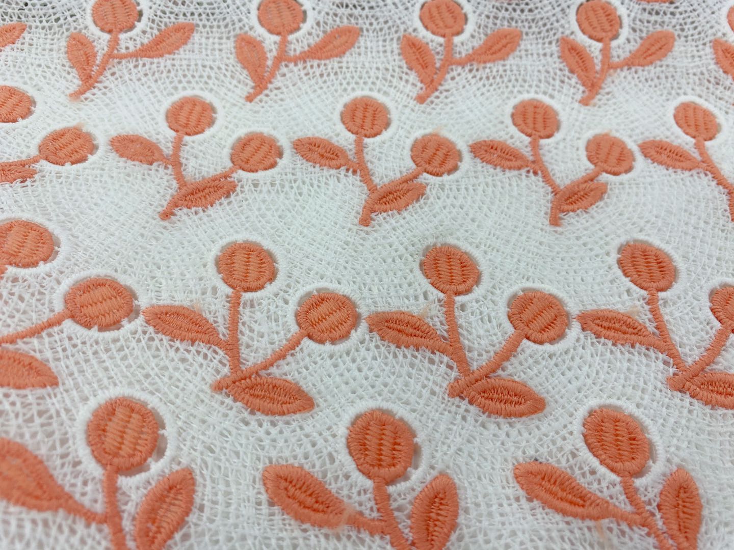 Cherry Guipure Embroidery Fabric